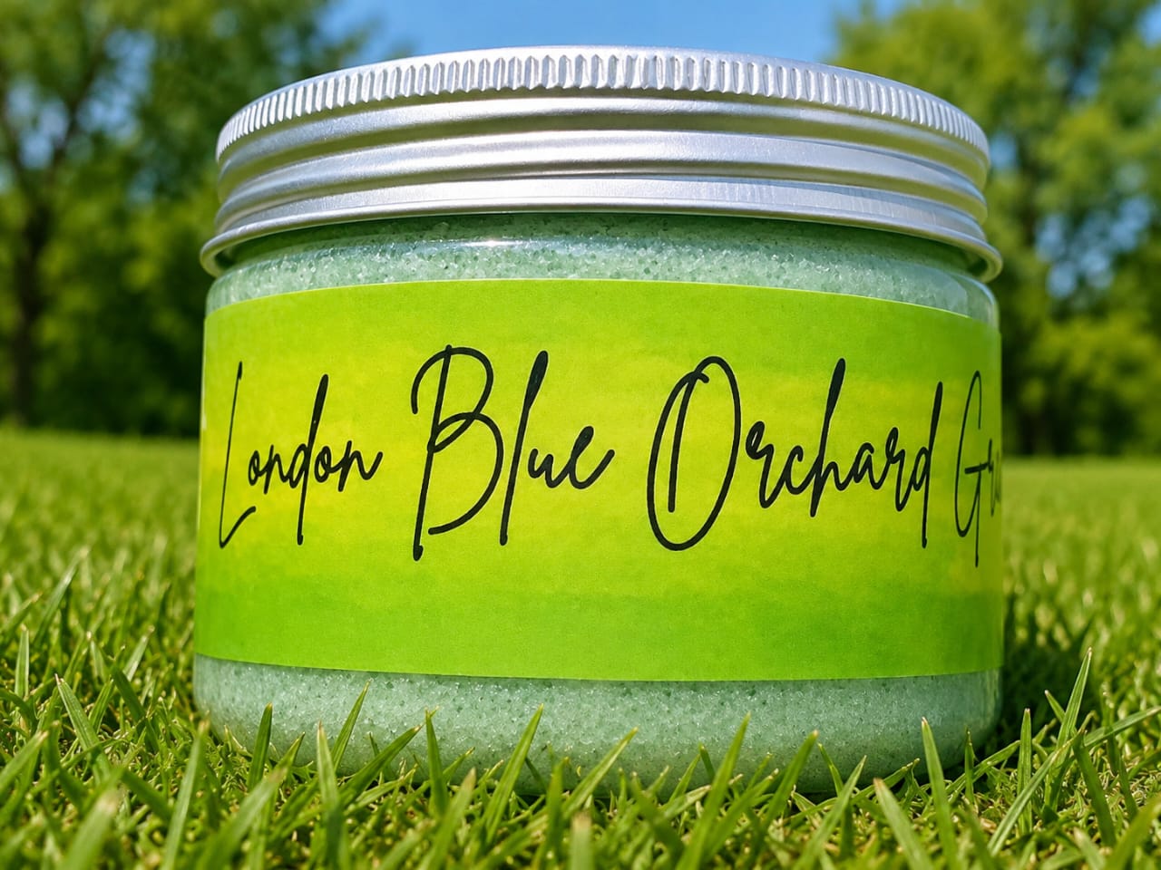 London Blue Orchard Green ( Face and Body Sugar Scrub)